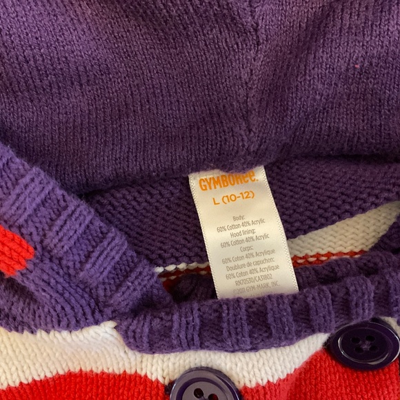 GYMBOREE girls belted button down sweater - size 10/12 - Picture 3 of 9